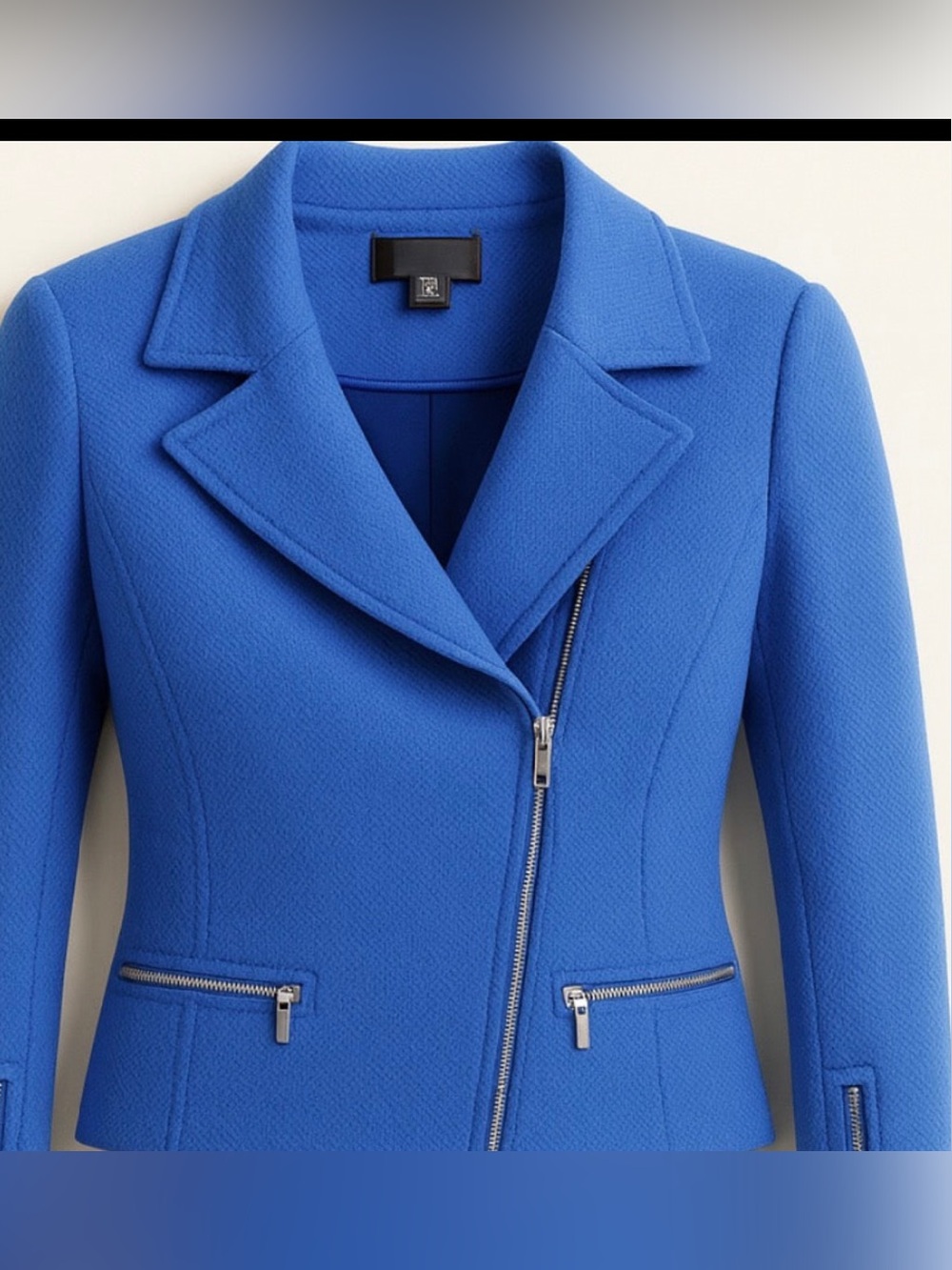 ST John Blue Moto Jacket